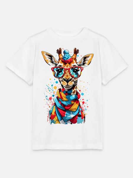 Coole Giraffe - Stanley/Stella Kinder T-Shirt MINI CREATOR - Weiß