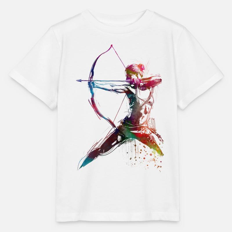Art du tir à l’arc #archery - T-shirt bio MINI CREATOR Stanley/Stella Enfant - blanc