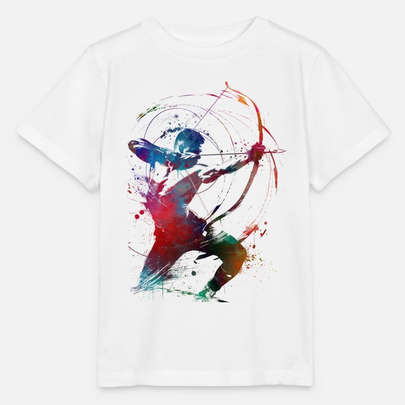 Art du tir à l’arc #archery - T-shirt bio MINI CREATOR Stanley/Stella Enfant - blanc