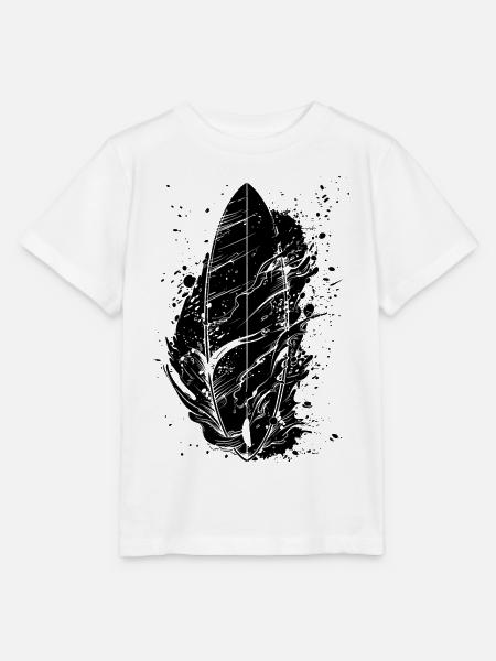 Surfbrett Graffiti - Stanley/Stella Kinder T-Shirt MINI CREATOR  - Weiß