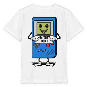 Vieux comme une console de jeux - T-shirt bio MINI CREATOR Stanley/Stella Enfant - blanc - Devant - Maike (125cm)