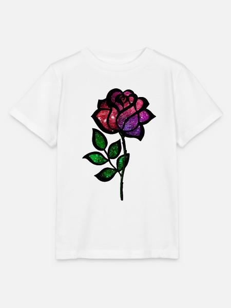 Kosmische Rose - Stanley/Stella Kinder T-Shirt MINI CREATOR  - Weiß