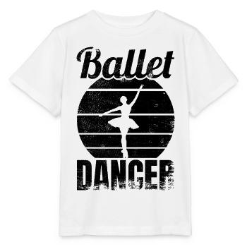 Ballett Tänzerin - Stanley/Stella Kinder T-Shirt MINI CREATOR  - Weiß - Vorne - Maike (125cm)