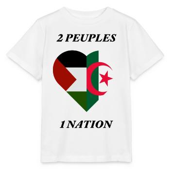 FRATERNITÉ_ALGÉRIE_PALESTINE - Stanley/Stella MINI CREATOR Kids’ T-Shirt - white - Front - Maike (125cm)