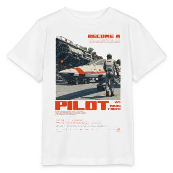 PILOTE MARTIEN - T-shirt bio MINI CREATOR Stanley/Stella Enfant - blanc - Devant - Maike (125cm)