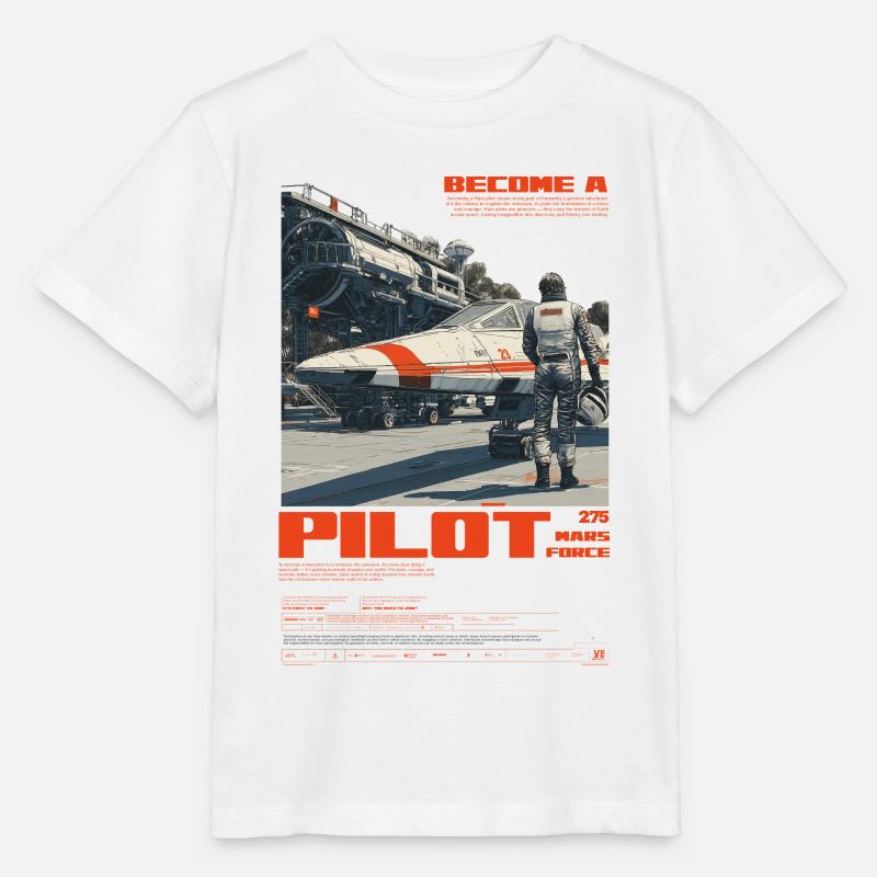 MARS PILOT - Stanley/Stella Kinder T-Shirt MINI CREATOR - Weiß