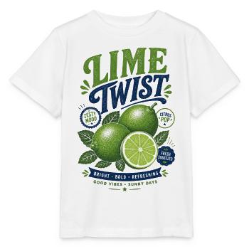 Graphisme Lime Twist - T-shirt bio MINI CREATOR Stanley/Stella Enfant - blanc - Devant - Maike (125cm)