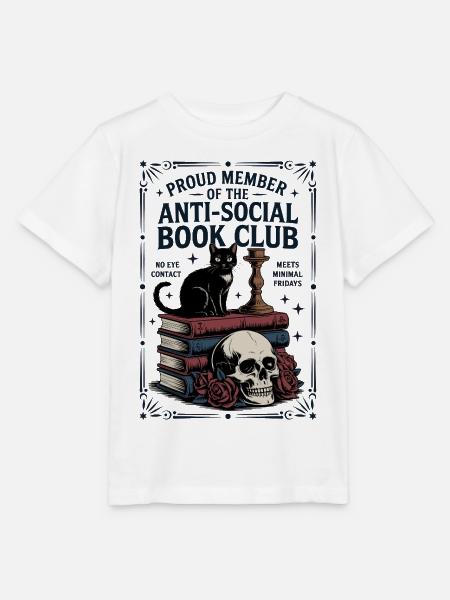 Mitglied des Antisozialen Buchclubs - Stanley/Stella Kinder T-Shirt MINI CREATOR - Weiß