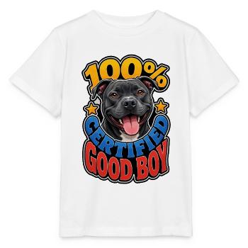 Staffordshire Bull Terrier - Stanley/Stella MINI CREATOR Kids’ T-Shirt - white - Front - Maike (125cm)