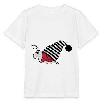 schnecke mit schlafmütze - Stanley/Stella Kinder T-Shirt MINI CREATOR  - Weiß - Vorne - Maike (125cm)
