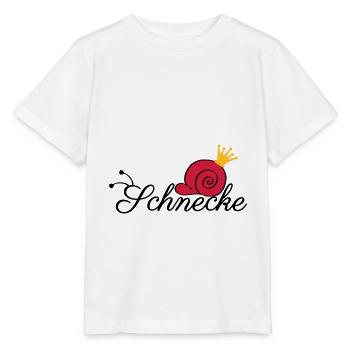 Schnecke Schrift Krone - Stanley/Stella Kinder T-Shirt MINI CREATOR  - Weiß - Vorne - Maike (125cm)