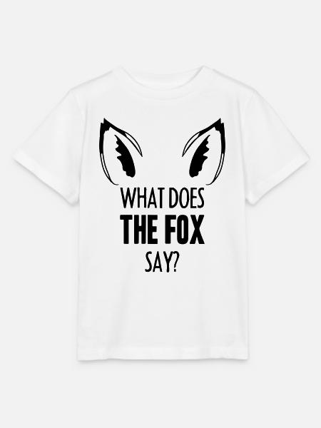 What Does The Fox Say ... - Stanley/Stella Kinder T-Shirt MINI CREATOR - Weiß