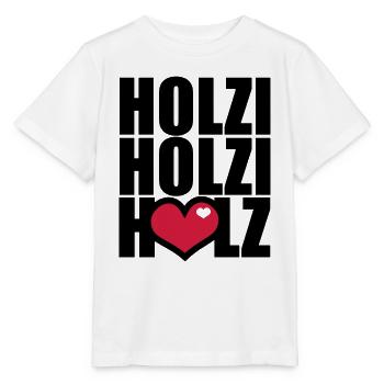 Ich und mein Holz - Stanley/Stella Kinder T-Shirt MINI CREATOR  - Weiß - Vorne - Maike (125cm)