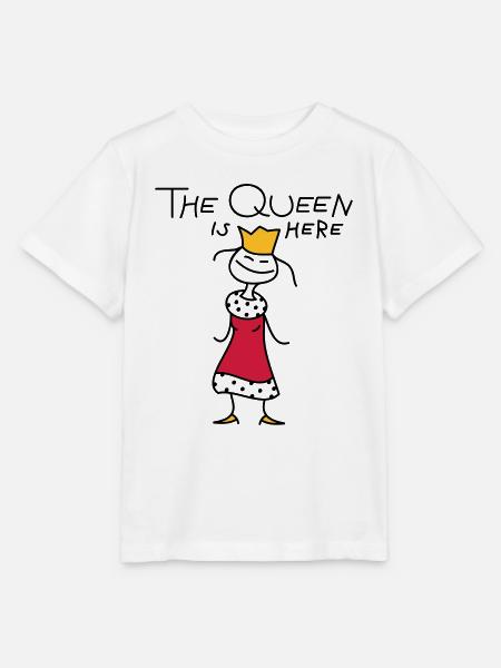 The Queen - Stanley/Stella Kinder T-Shirt MINI CREATOR - Weiß