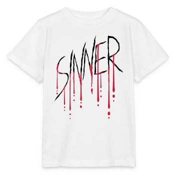 Égratignure de la plaie Sinner - T-shirt bio MINI CREATOR Stanley/Stella Enfant - blanc - Devant - Maike (125cm)