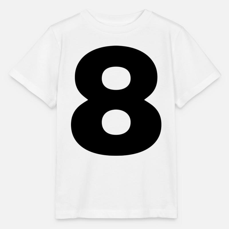 Le Tshirt numéro 8 - T-shirt bio MINI CREATOR Stanley/Stella Enfant - blanc
