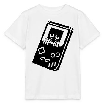 Game Boy avec créature - T-shirt bio MINI CREATOR Stanley/Stella Enfant - blanc - Devant - Maike (125cm)