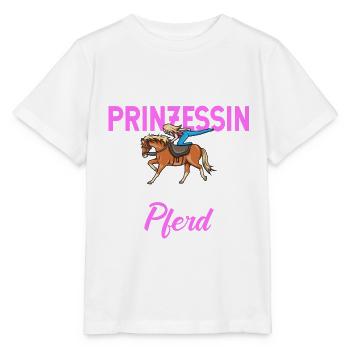 Voltigieren Volti Voltigier Pferde Pferdemädchen - Stanley/Stella Kinder T-Shirt MINI CREATOR  - Weiß - Vorne - Maike (125cm)