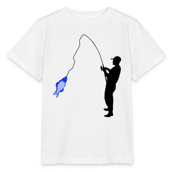 Angler - Stanley/Stella MINI CREATOR Kids’ T-Shirt - white - Front - Maike (125cm)