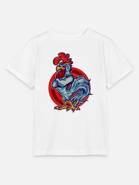 Rooster Hahn - Stanley/Stella Kinder T-Shirt MINI CREATOR - Weiß