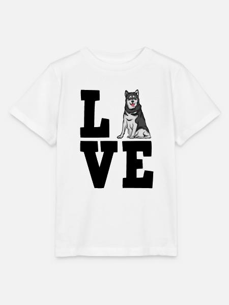 Alaskan Malamute - Stanley/Stella Kinder T-Shirt MINI CREATOR - Weiß