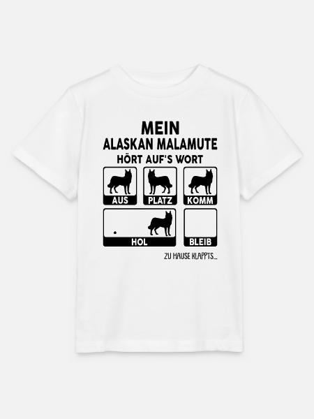 Alaskan Malamute - Stanley/Stella Kinder T-Shirt MINI CREATOR - Weiß