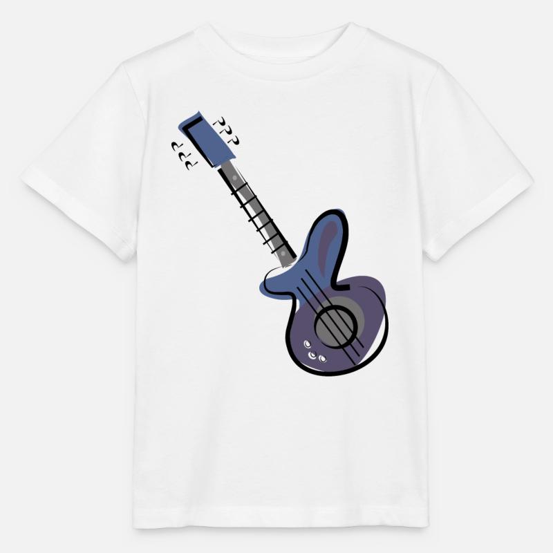 Guitare - T-shirt bio MINI CREATOR Stanley/Stella Enfant - blanc