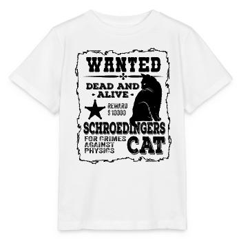 Le chat de Schrödinger Dead And Alive Physics Joke - T-shirt bio MINI CREATOR Stanley/Stella Enfant - blanc - Devant - Maike (125cm)