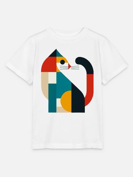 bauhaus katze - Stanley/Stella Kinder T-Shirt MINI CREATOR - Weiß