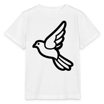 Taube - Stanley/Stella Kinder T-Shirt MINI CREATOR  - Weiß - Vorne - Maike (125cm)