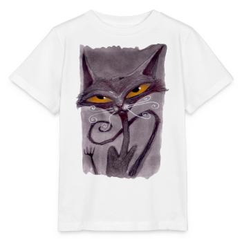 Serial Cat 07 - Stanley/Stella MINI CREATOR Kids’ T-Shirt - white - Front - Maike (125cm)