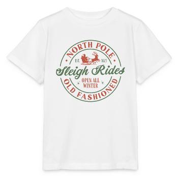 North Pole Sleigh Rides - Stanley/Stella MINI CREATOR Kids’ T-Shirt - white - Front - Maike (125cm)