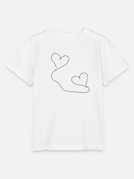 Herzen Herz - Stanley/Stella Kinder T-Shirt MINI CREATOR - Weiß