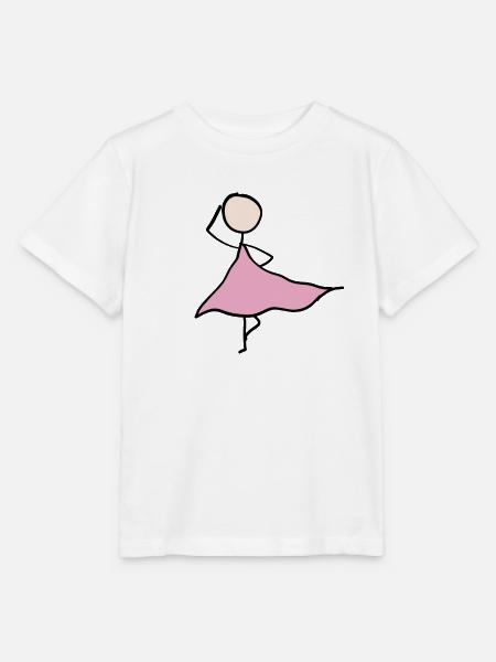 tänzerin kleid - Stanley/Stella Kinder T-Shirt MINI CREATOR - Weiß