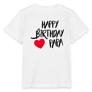 Joyeux anniversaire Papa - T-shirt bio MINI CREATOR Stanley/Stella Enfant - blanc - Devant - Maike (125cm)