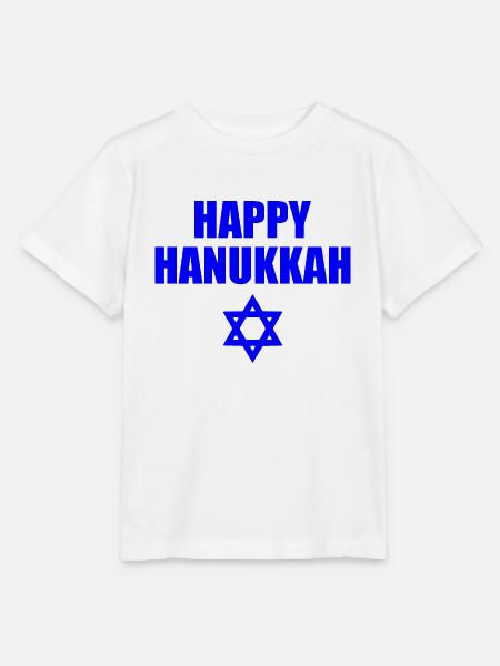 HAPPY HANUKKAH - Stanley/Stella Kinder T-Shirt MINI CREATOR - Weiß