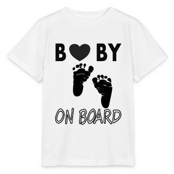 Bébé à l’board Bébé Ventre de bébé Proverbes de bébé - T-shirt bio MINI CREATOR Stanley/Stella Enfant - blanc - Devant - Maike (125cm)