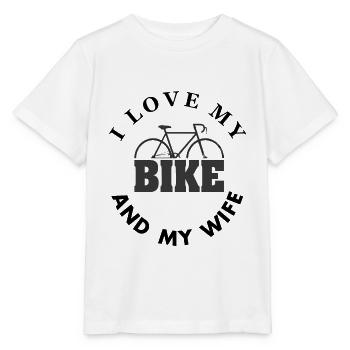 Bicycle saying cycling cycling gift - Stanley/Stella MINI CREATOR Kids’ T-Shirt - white - Front - Maike (125cm)