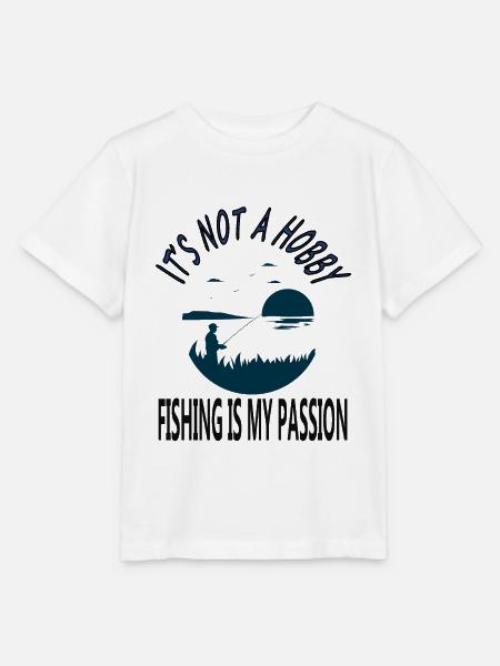 Fischerei Fischer fischen Fischfang Geschenkidee - Stanley/Stella Kinder T-Shirt MINI CREATOR - Weiß