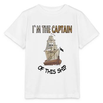 Bateau pirate Drapeau Pirate Pirate Head Cadeau - T-shirt bio MINI CREATOR Stanley/Stella Enfant - blanc - Devant - Maike (125cm)