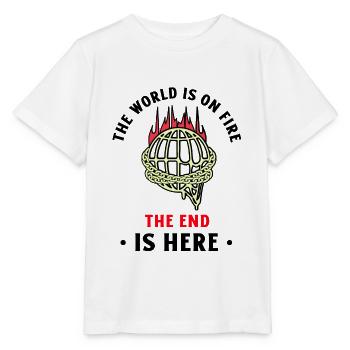 sauver la planète sauver la terre sauver le climat mondial - T-shirt bio MINI CREATOR Stanley/Stella Enfant - blanc - Devant - Maike (125cm)