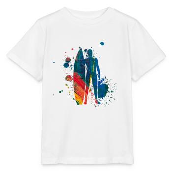 Surfing - T-shirt bio MINI CREATOR Stanley/Stella Enfant - blanc - Devant - Maike (125cm)