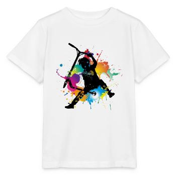 Freestyle Roller - Stanley/Stella Kinder T-Shirt MINI CREATOR  - Weiß - Vorne - Maike (125cm)