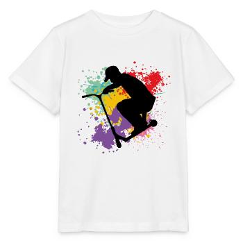 Freestyle Scooter - Stanley/Stella Kinder T-Shirt MINI CREATOR  - Weiß - Vorne - Maike (125cm)