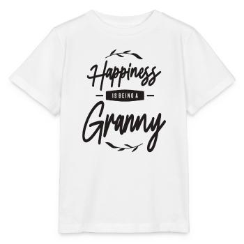 Womens Happiness Is Being a Granny - Stanley/Stella MINI CREATOR Kids’ T-Shirt - white - Front - Maike (125cm)