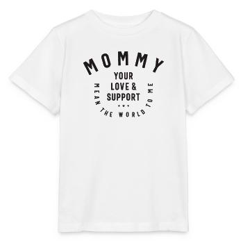 World of Love - Mom's Supportive Embrace - Mother - Stanley/Stella MINI CREATOR Kids’ T-Shirt - white - Front - Maike (125cm)