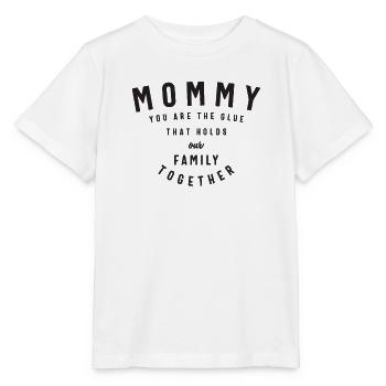 Colle de notre famille - Maman, tu nous tiens ensemble - T-shirt bio MINI CREATOR Stanley/Stella Enfant - blanc - Devant - Maike (125cm)