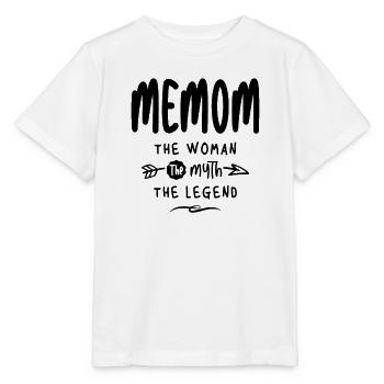 Memom The Woman Myth Legend - Mother's Day - Stanley/Stella MINI CREATOR Kids’ T-Shirt - white - Front - Maike (125cm)
