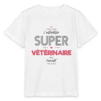 L authentique super vétérinaire - T-shirt bio MINI CREATOR Stanley/Stella Enfant - blanc - Devant - Maike (125cm)