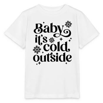 Bébé, il fait froid dehors - T-shirt bio MINI CREATOR Stanley/Stella Enfant - blanc - Devant - Maike (125cm)